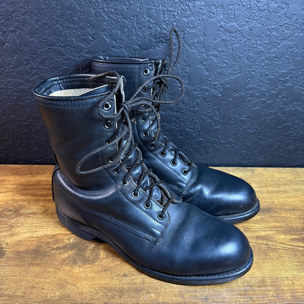Addison Shoe Co‎ Military Combat DLA100-90-C-4179 Black Leather Boots Mens 9R